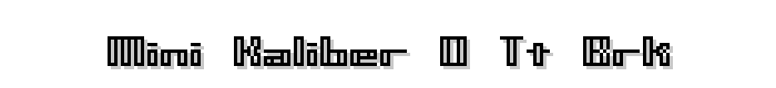 Mini Kaliber O TT BRK font